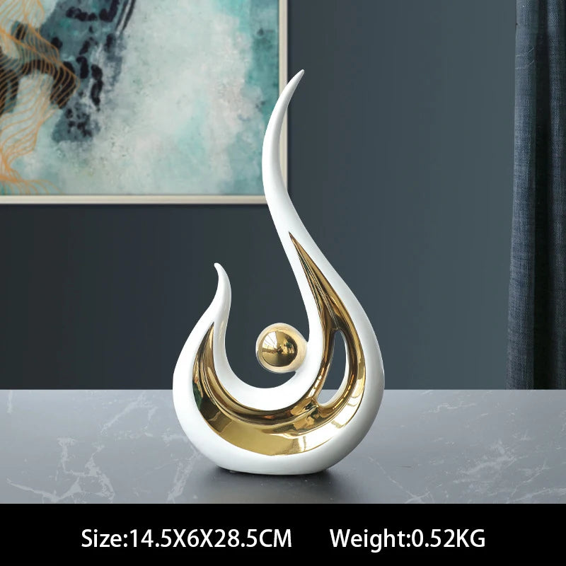 Imisol™Nordic Abstract Ceramic Figurine