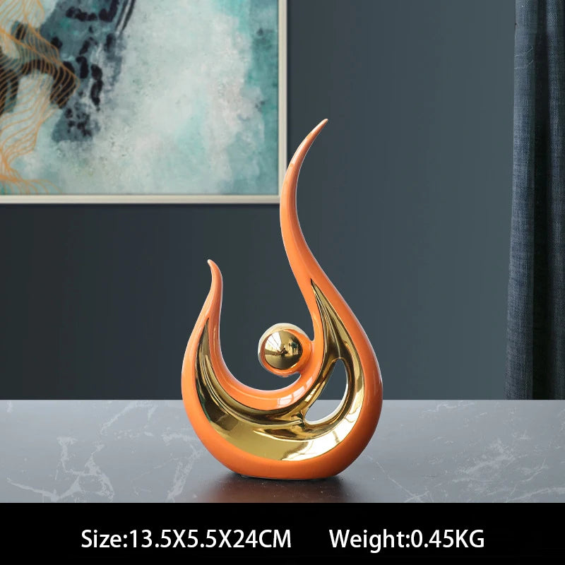 Imisol™Nordic Abstract Ceramic Figurine