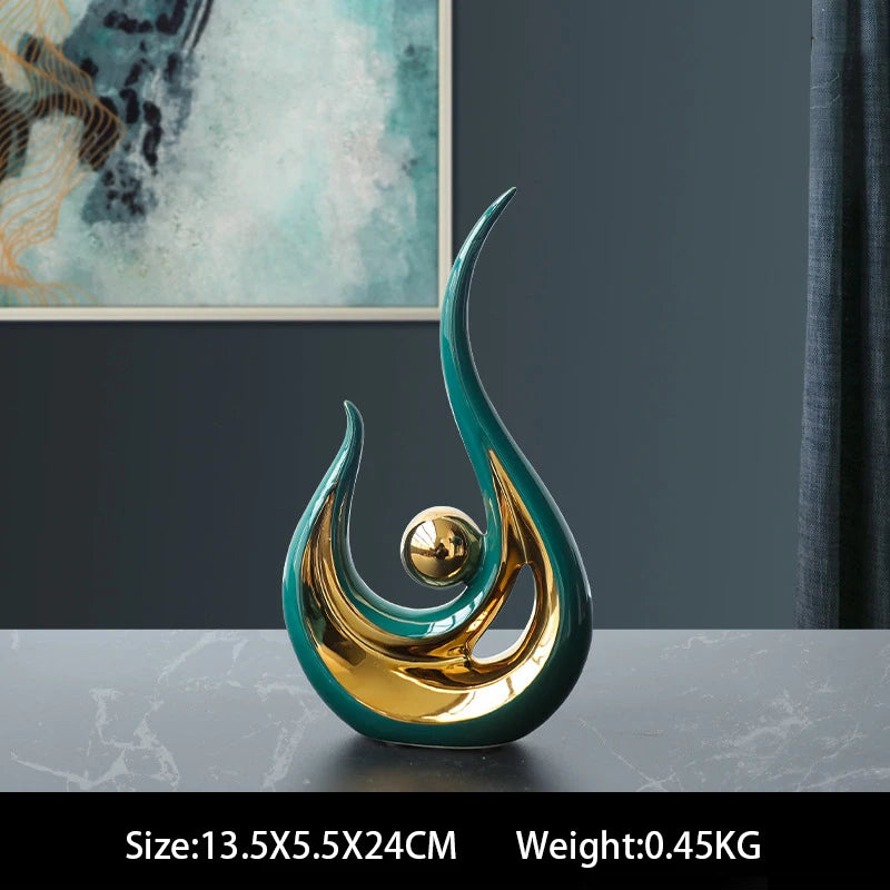 Imisol™Nordic Abstract Ceramic Figurine