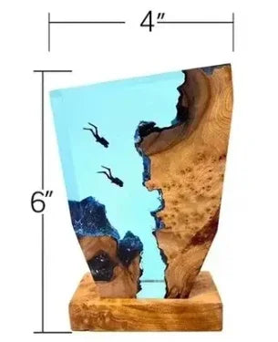 Imisol™Ocean Cliff LED Resin Lamp