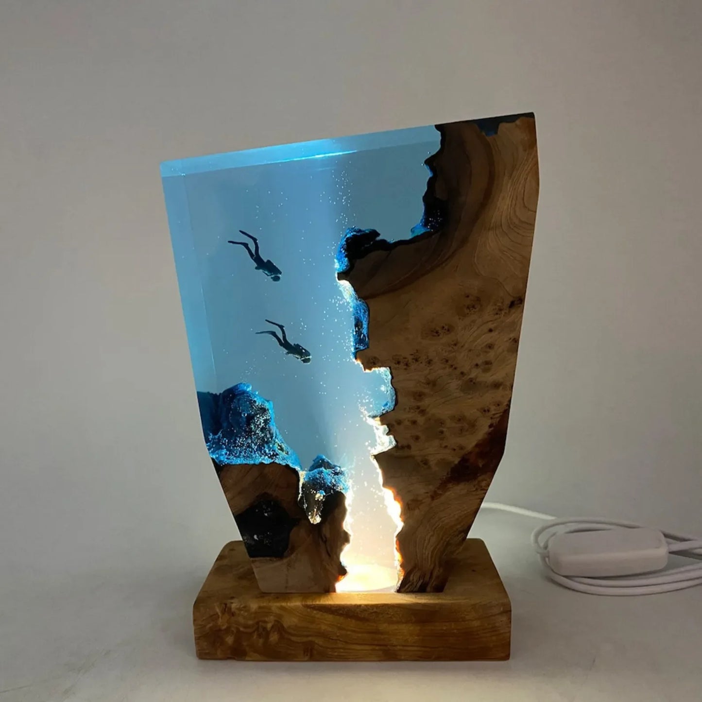 Imisol™Ocean Cliff LED Resin Lamp