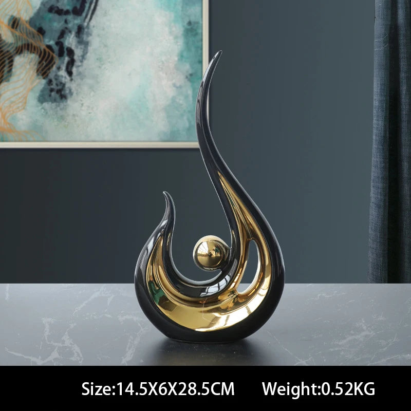 Imisol™Nordic Abstract Ceramic Figurine