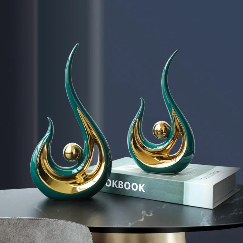 Imisol™Nordic Abstract Ceramic Figurine