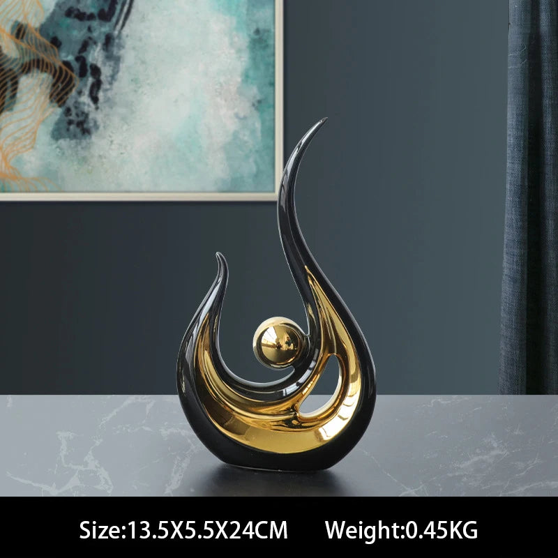 Imisol™Nordic Abstract Ceramic Figurine