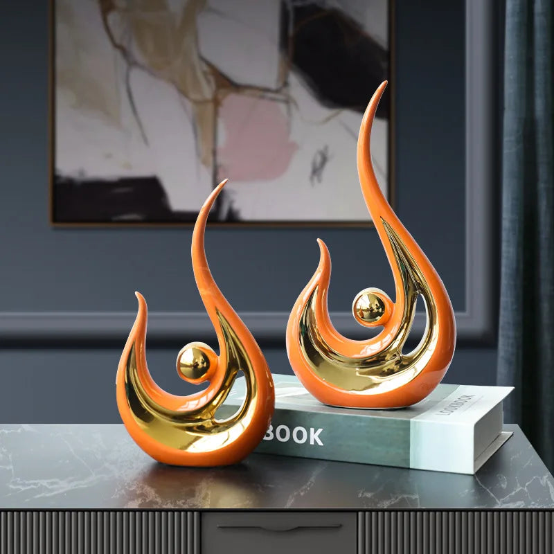 Imisol™Nordic Abstract Ceramic Figurine