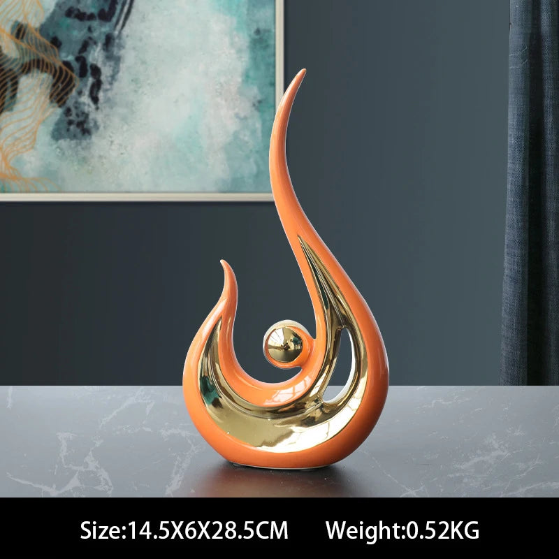 Imisol™Nordic Abstract Ceramic Figurine