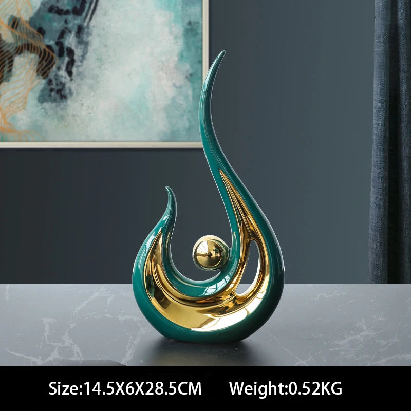 Imisol™Nordic Abstract Ceramic Figurine