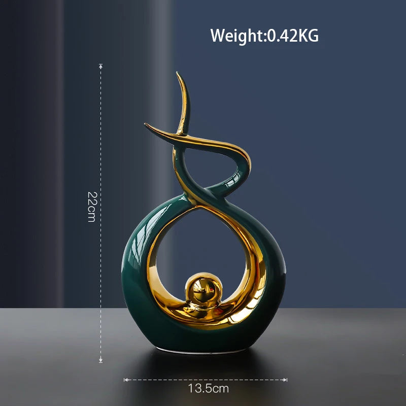 Imisol™Nordic Abstract Ceramic Figurine