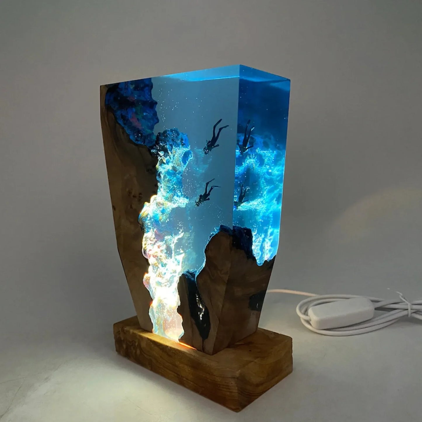 Imisol™Ocean Cliff LED Resin Lamp