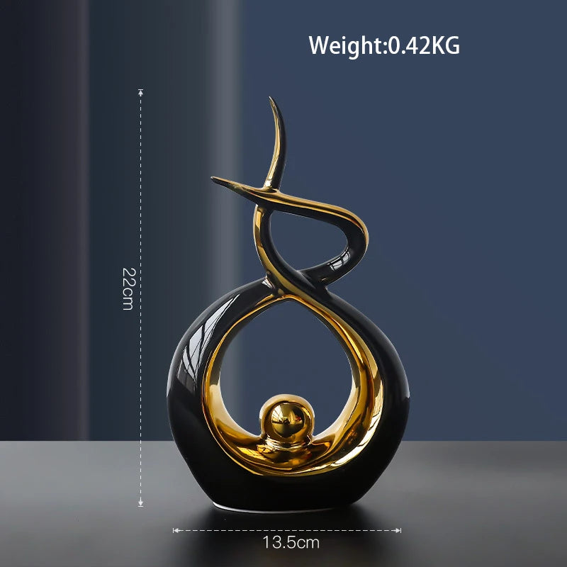 Imisol™Nordic Abstract Ceramic Figurine