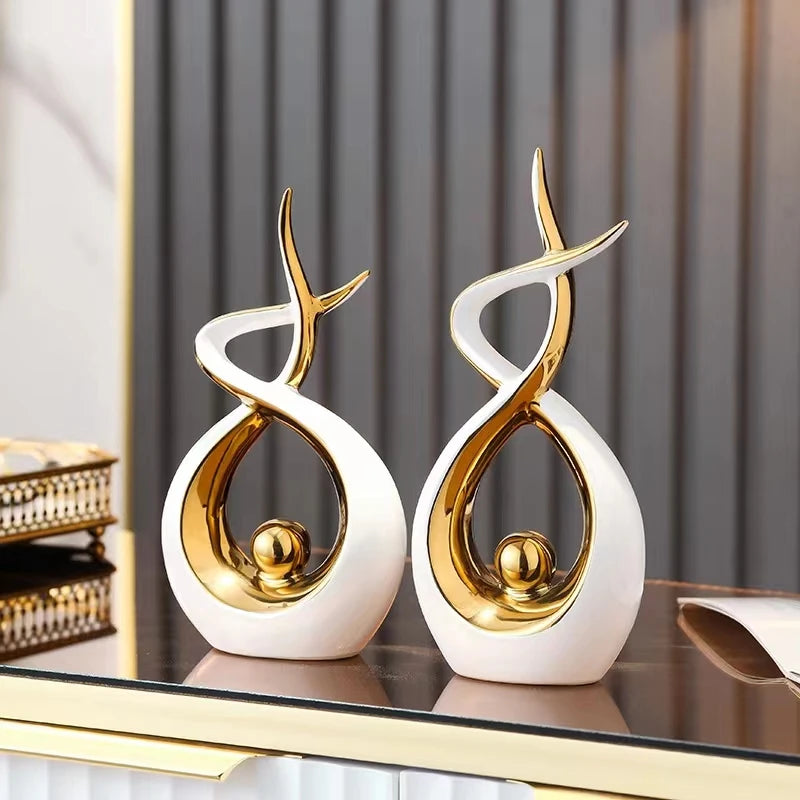 Imisol™Nordic Abstract Ceramic Figurine